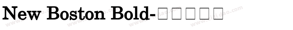 New Boston Bold字体转换